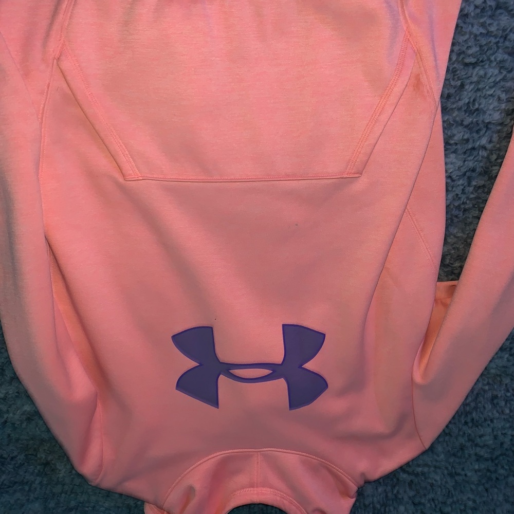 Pink and purple girls under armour hoodie